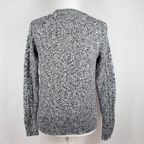 GAP Crew Neck Cable Knit Sweater in Marble - Picture 3 of 5